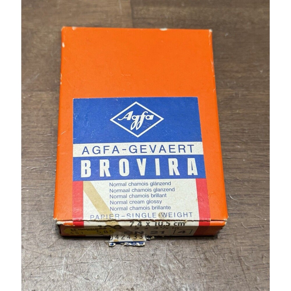 AGFA Gevaert BROVIRA  BH 21 Photo paper  3” x 4 1/8”  open box